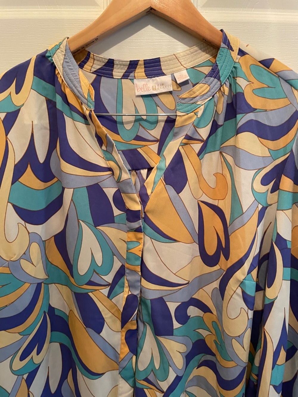 Belle + Blush Multi-Color Printed Blouse